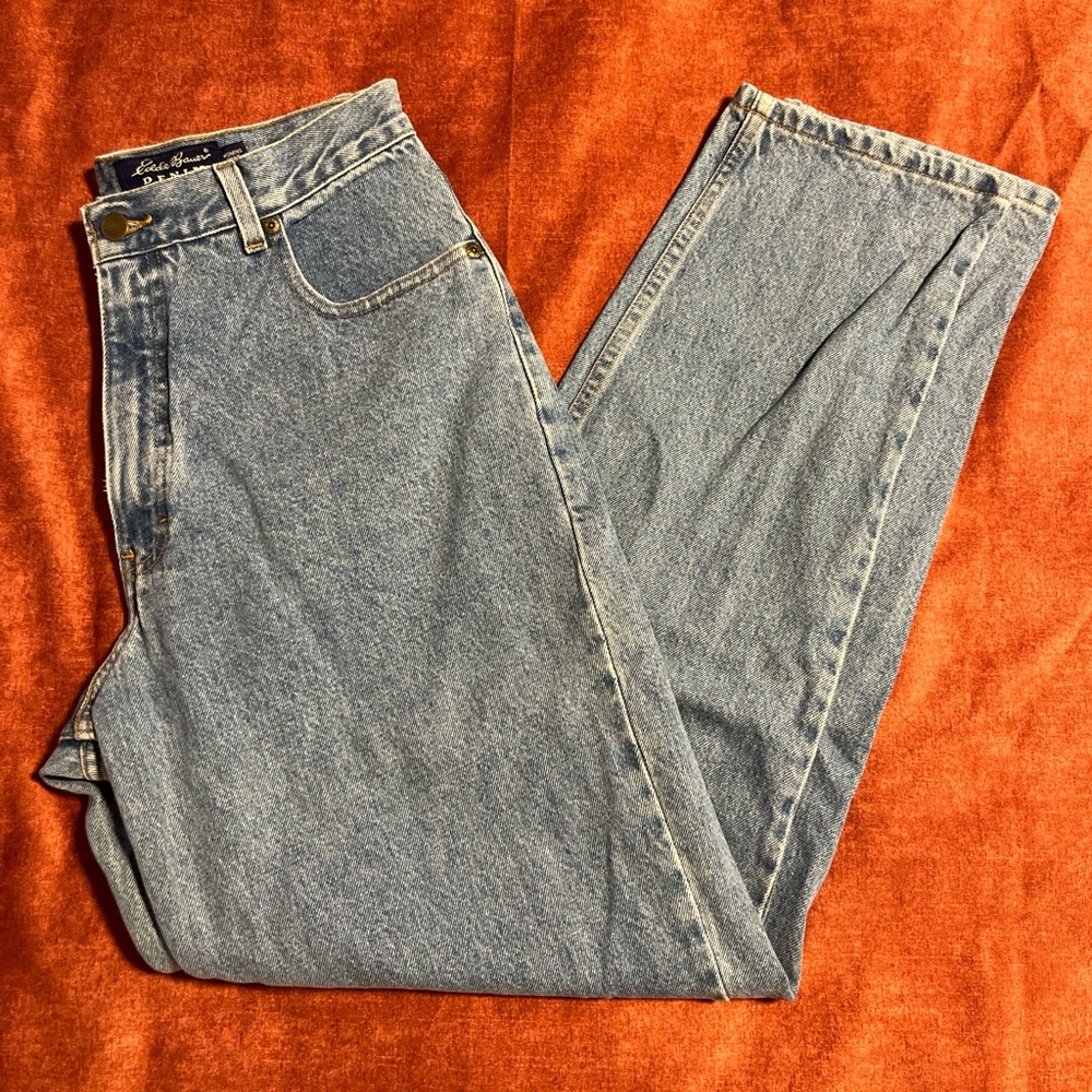 Vintage 90s Eddie Bauer High-Waisted Blue Jeans